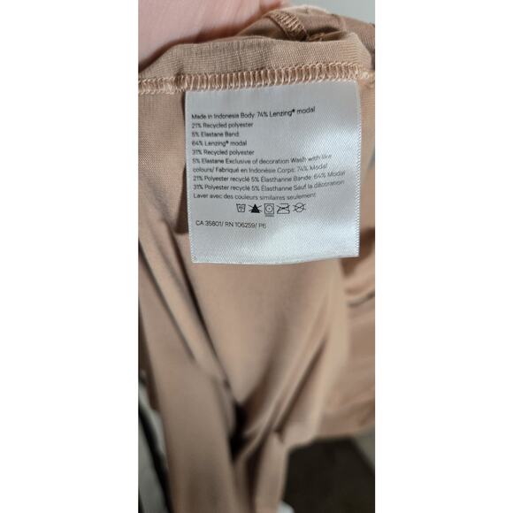 Lululemon Refresh Maxi Dress Racerback Side Slits Heathered Nude Size L - Picture 8 of 9